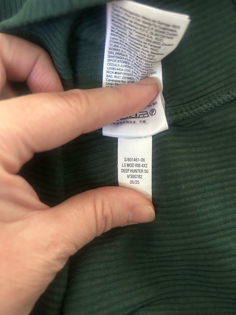 Gap - Long Sleeve Ribbed Tee - Picture 5 of 5